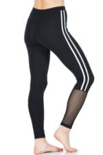 Derya Kurşun Şeritli Transparan Detaylı Kadın Tayt 0602 - Görsel 2