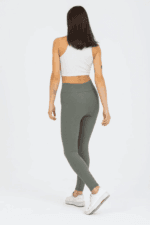 Derya Kurşun Haki Yüksek Bel Fitilli Tayt 0608 - Görsel 2