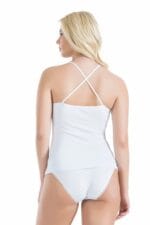 Derya Kurşun Çapraz Askılı Güpür Dantelli Atlet Külot Takım 080 - Görsel 2