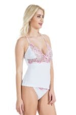 Derya Kurşun Çapraz Askılı Güpür Dantelli Atlet Külot Takım 080 - Görsel 3