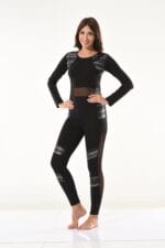 Derya Kurşun Tül Detaylı Modelli Tayt Takımı 1132 - Görsel 2