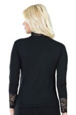 Derya Kurşun Uzun Kol Balıkçı Yaka Dantelli Kadın Tişört 241 - Görsel 2