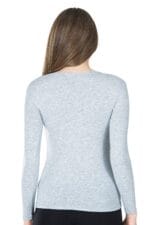 Derya Kurşun Bisiklet Yaka Uzun Kol Kadın Tişört 244 - Görsel 2