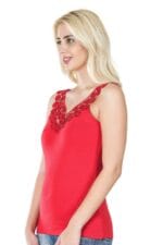 Derya Kurşun Güpürlü Kadın Tişört 268 - Görsel 3