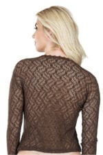 Derya Kurşun Uzun Kol Dantelli Kadın Tişört 279 - Görsel 2