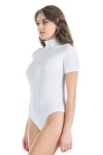 Derya Kurşun Yarım Kol Boğazlı Çıtçıtlı Kadın Body 325 - Görsel 3