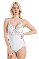 Derya Kurşun İp Askılı Dantelli Kadın Body 334 - Görsel 3