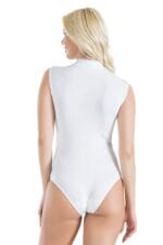 Derya Kurşun Sıfır Kol Dantelli Kadın Body 336 - Görsel 2