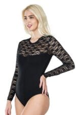 Derya Kurşun Uzun Kol Dantelli Kadın Body 342 - Görsel 3