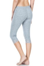 Derya Kurşun Paçası Dantelli Battal Kısa Kadın Tayt 414B - Görsel 2