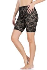 Derya Kurşun Tamamı Dantelli Uzun Kadın Şort 420 - Görsel 3