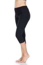 Derya Kurşun Paçası Dantelli Kısa Kadın Tayt 421