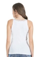 Derya Kurşun Sıfır Kol Dantelli Kadın Atlet 229 - Görsel 2