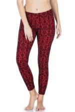 Derya Kurşun Varak Desenli Kadın Tayt 457 - Görsel 3